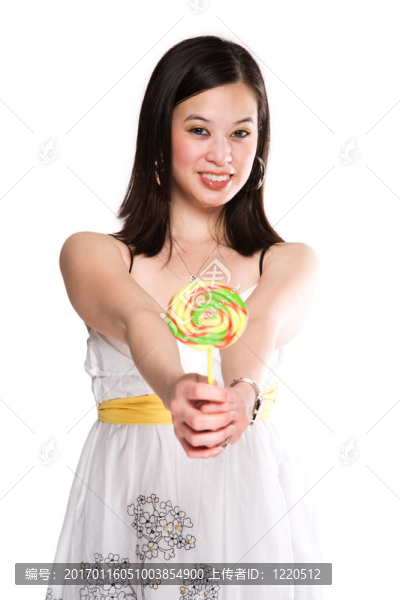 女人和棒棒糖