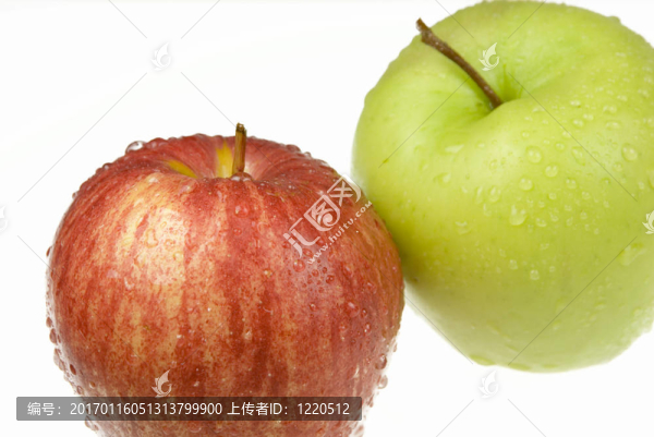 紅蘋果和綠蘋果