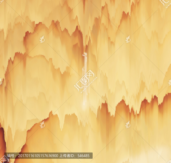 古典水墨,簡約山水,合層