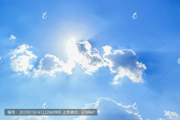 藍天白云天空背景
