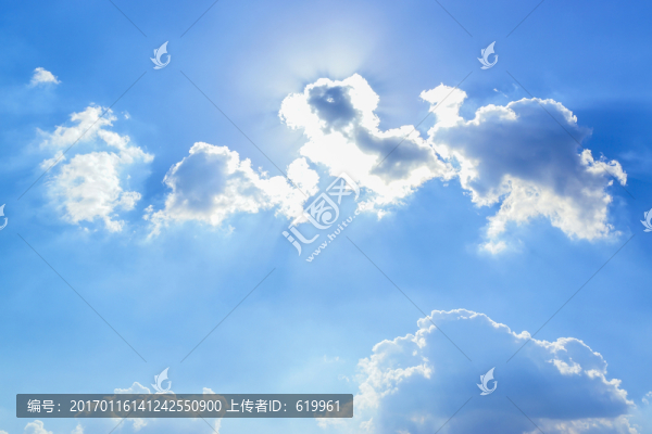 藍天白云天空背景
