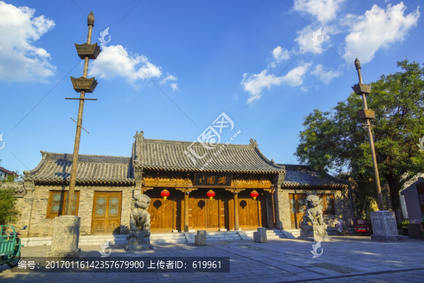 青州古街偶園大門