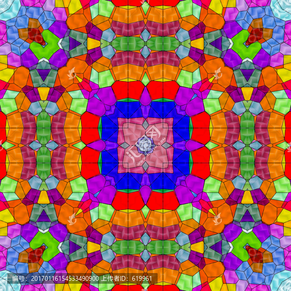 染色玻璃拼花教堂玻璃,無分層