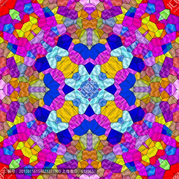 染色玻璃拼花教堂玻璃,無分層