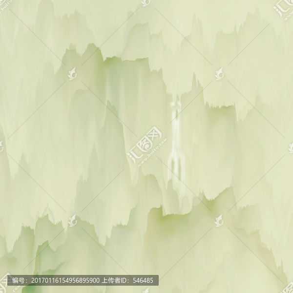 水墨床頭畫,青綠風(fēng)格,合層