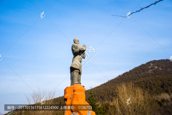 少林寺武僧雕塑