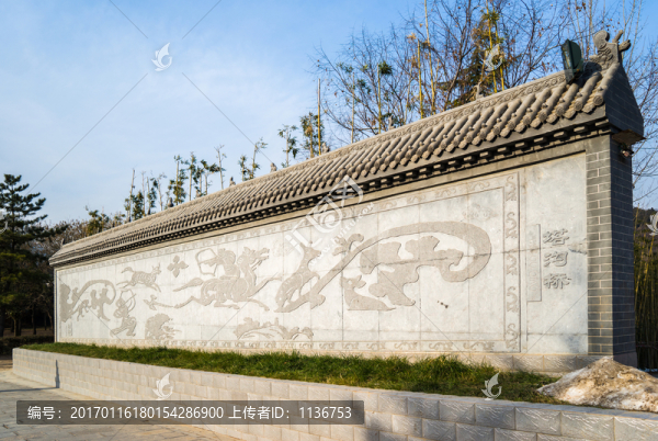 仿古照壁