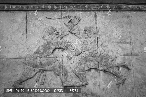 少林武僧浮雕