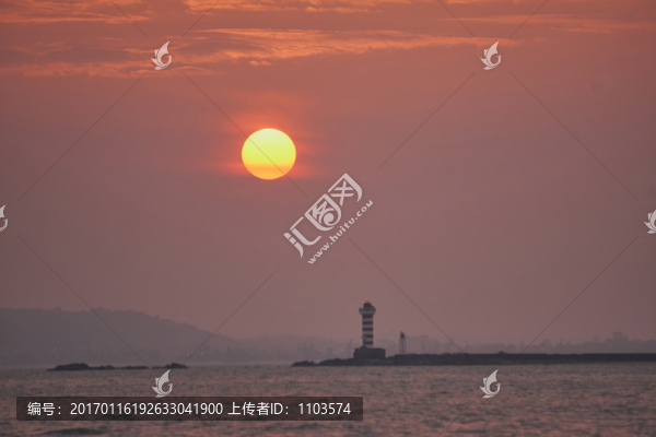 廈門海濱日出