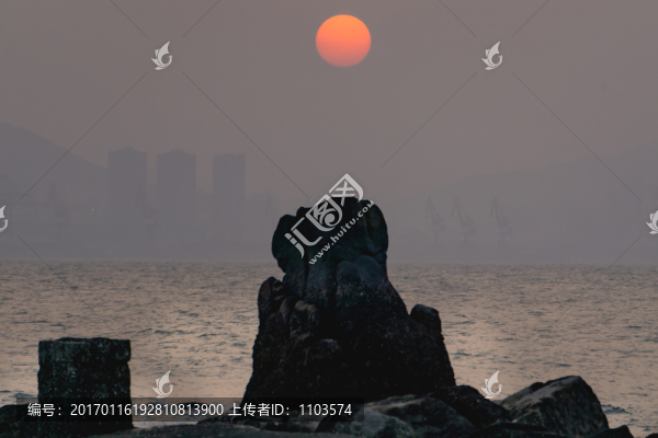廈門海濱日落