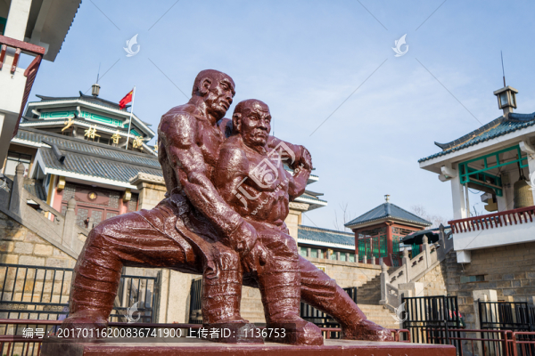少林武僧雕塑