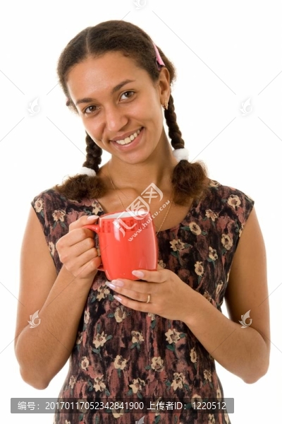 紅杯的女人