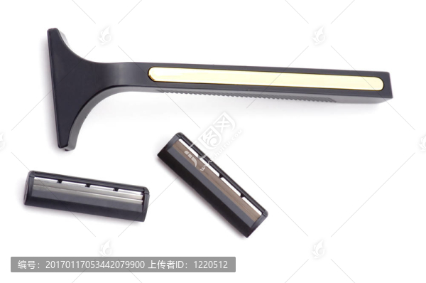 黑色的安全剃刀