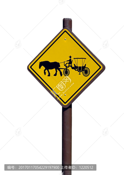 馬和馬車警告標志