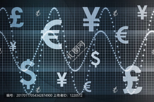 藍色全球貨幣業(yè)務(wù)抽象背景