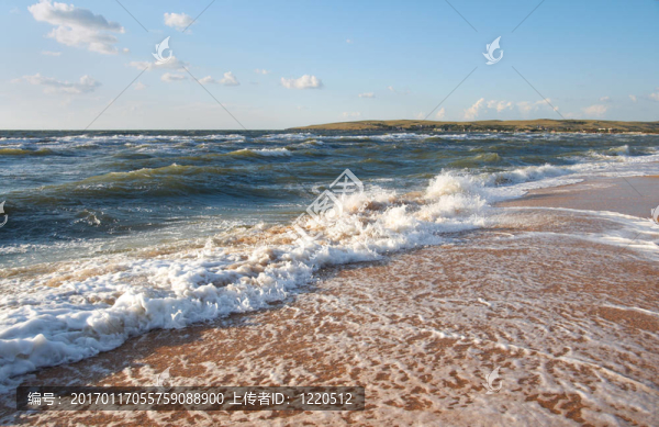 海浪的泡沫