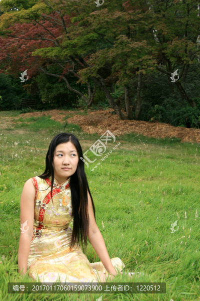 中國(guó)傳統(tǒng)女孩肖像