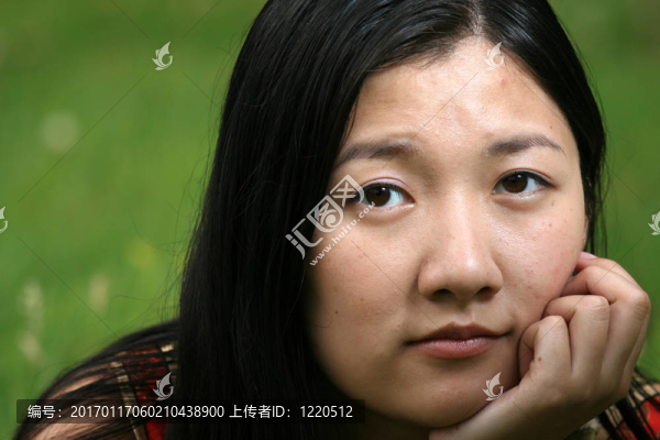 中國傳統(tǒng)女孩肖像