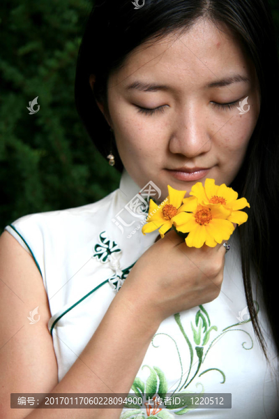 中國傳統(tǒng)女孩肖像
