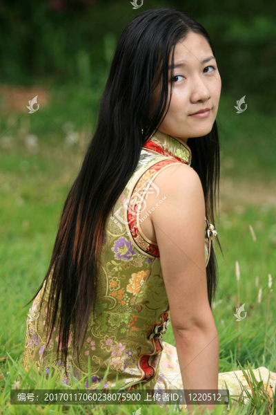 中國傳統(tǒng)女孩肖像