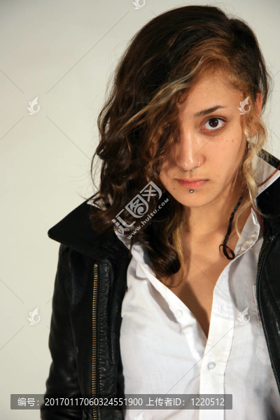 一個混血的年輕女人的肖像