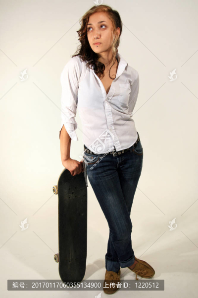 一個混血的年輕女人的肖像