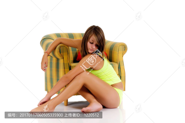 輕松的少女