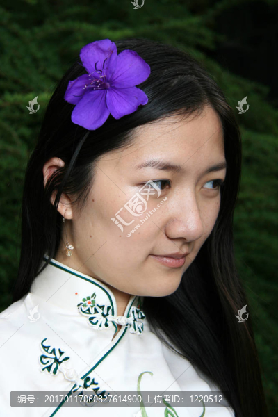 中國(guó)傳統(tǒng)女孩肖像