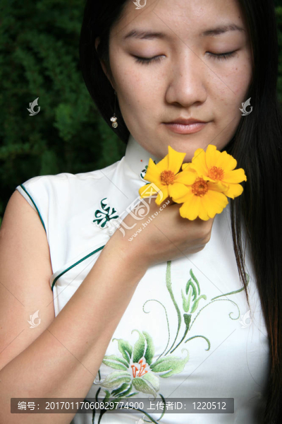 中國傳統(tǒng)女孩肖像