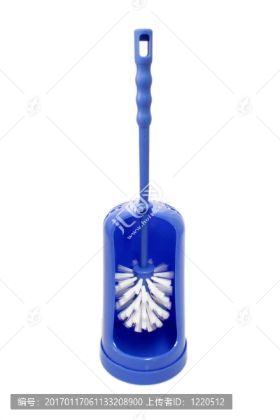 藍色的馬桶刷