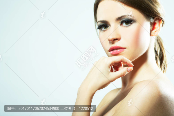 一個(gè)美麗性感的女人的肖像