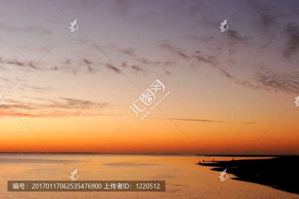 海灘上的日落