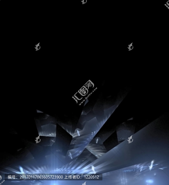爆炸的藍色抽象