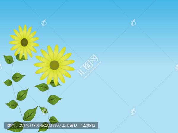 雛菊的天空背景