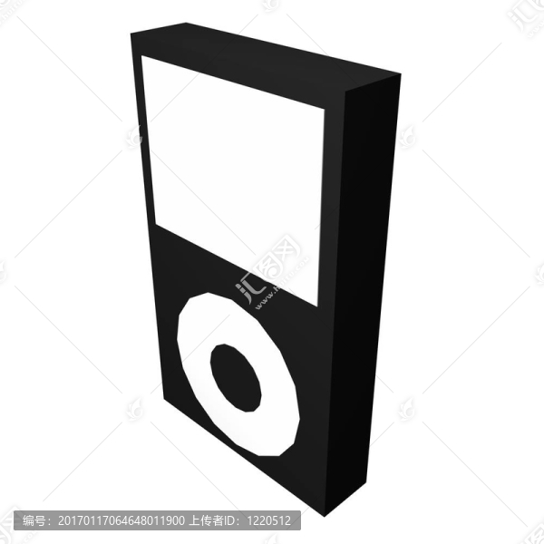 黑色的MP3播放器