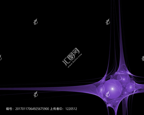 紫色的星