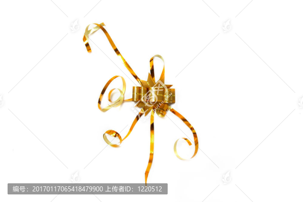 白色的金色絲帶