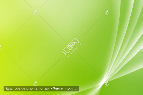 綠色舒緩的遠景曲線