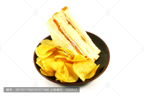 三明治和薯條套餐