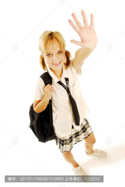 穿校服的女孩