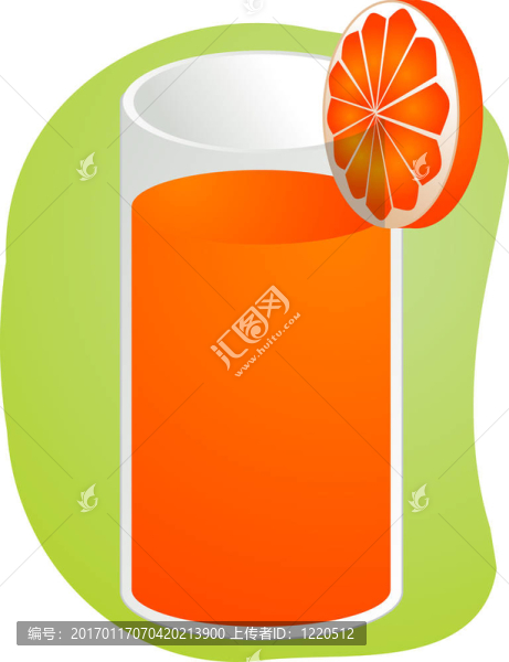 橙汁的插圖