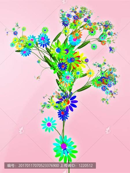 花藝主題設(shè)計插畫