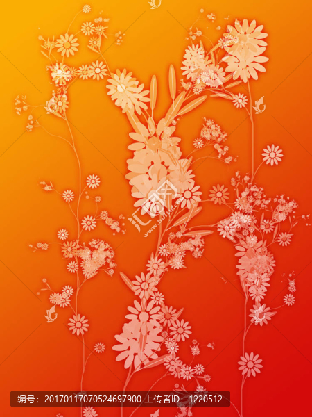 花藝主題設計插畫