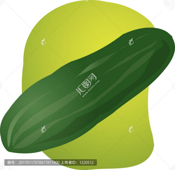 黃瓜的插圖