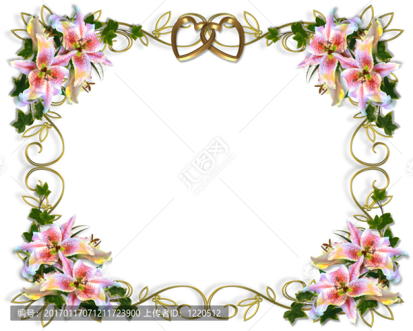 Lily,Floral婚禮邀請