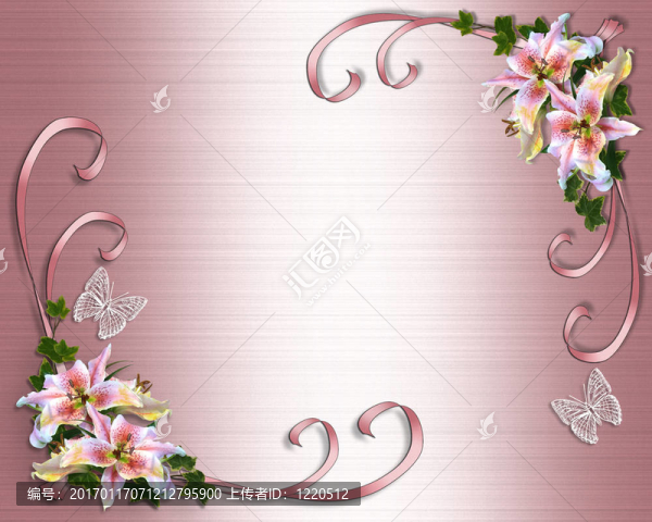 Lily,Floral婚禮邀請