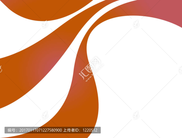 橙色彎曲的條紋