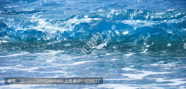 藍(lán)色的海浪