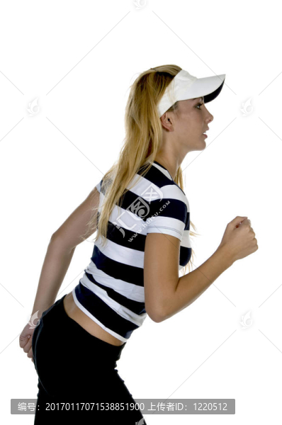 運動女性的側(cè)位