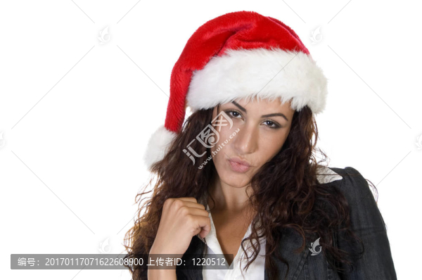戴帽子的女士